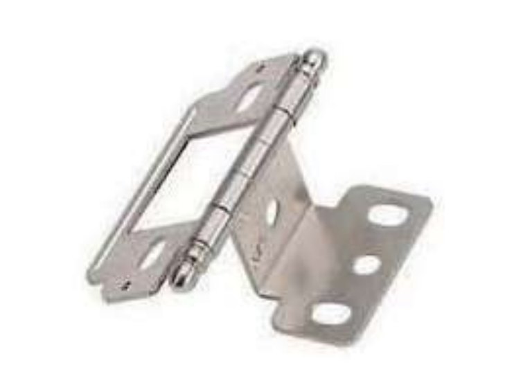 Amerock 3180 partial wrap inset hinge with ball tips