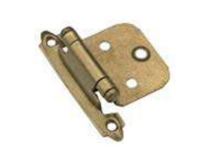 Amerock 7139 self-closing variable overlay hinge in burnished brass
