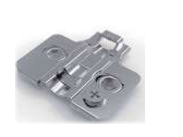 Cemux cam-adjustable clip-on hinge mounting plate