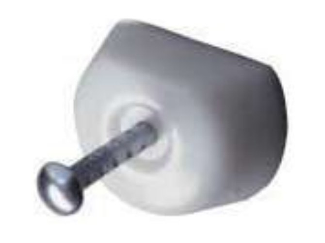 Nail-in plastic shelf stud