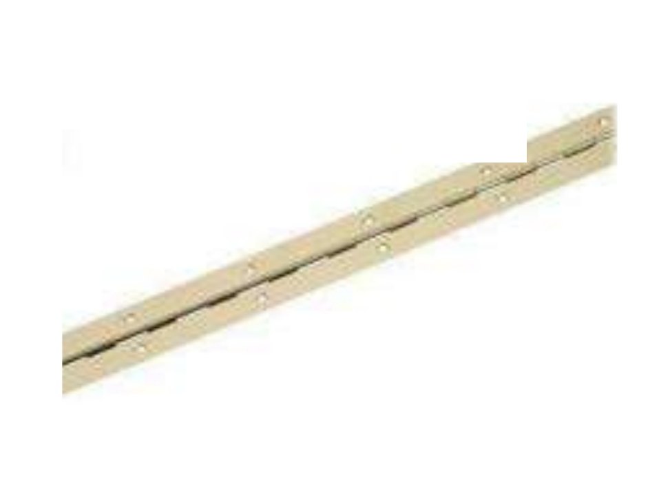 Brass continuous piano hinge
