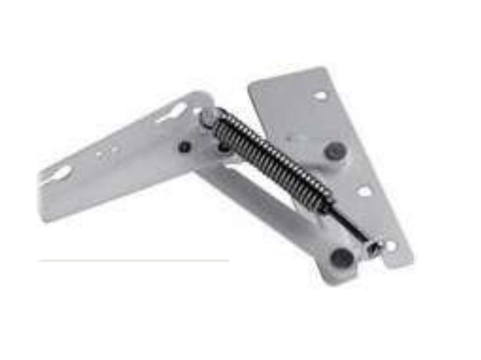 Tension spring flap hinge